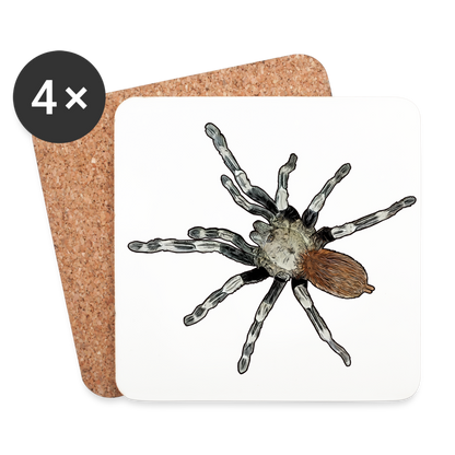 Untersetzer 4er Set Nhandu chromatus - weiß