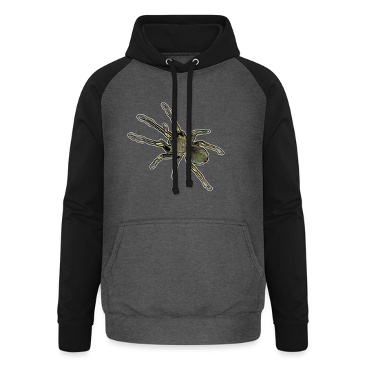 Unisex Baseball Hoodie Ephebopus murinus - Graphit/Schwarz
