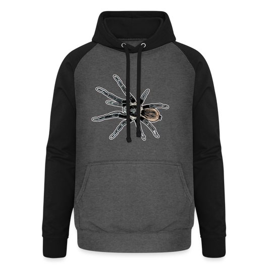 Unisex Baseball Hoodie Tliltocatl vagans - Graphit/Schwarz