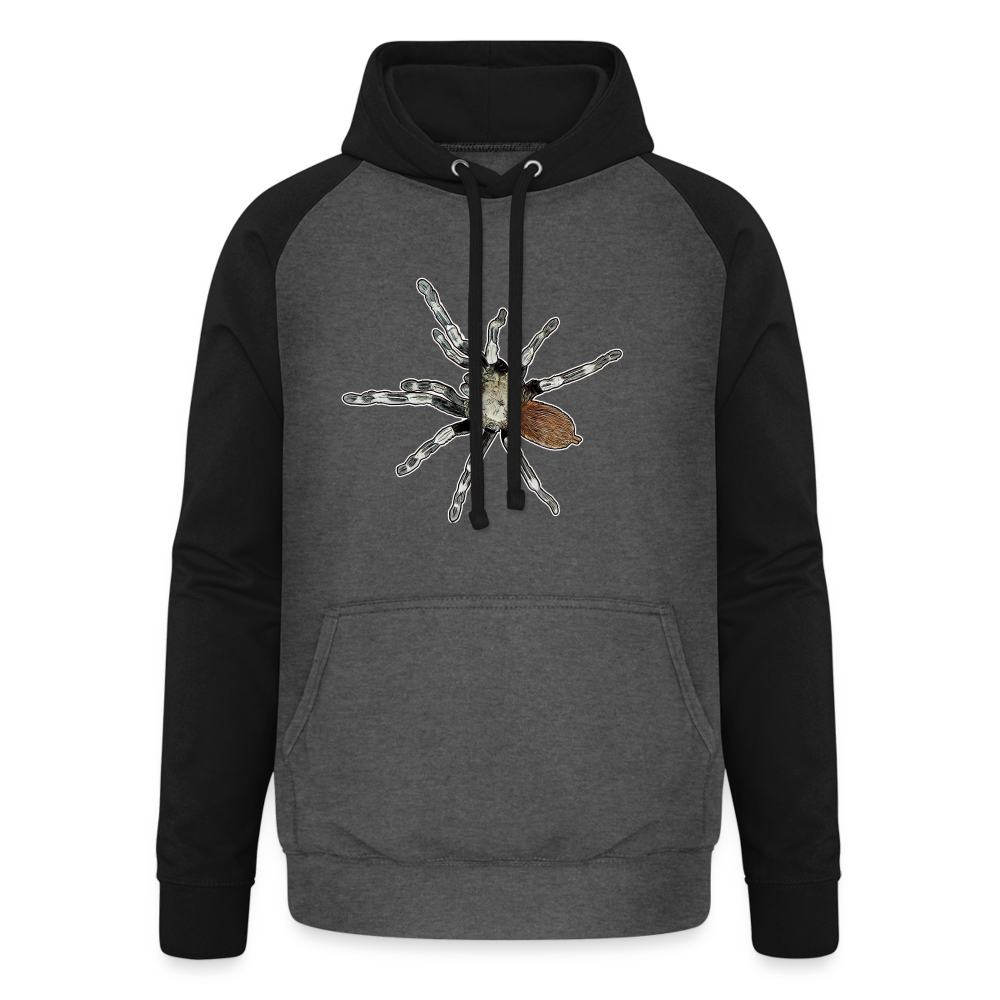 Unisex Baseball Hoodie Nhandu chromatus - Graphit/Schwarz