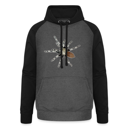 Unisex Baseball Hoodie Nhandu chromatus - Graphit/Schwarz