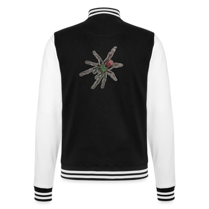 Unisex College-Sweatjacke Caribena versicolor - Schwarz/Weiß