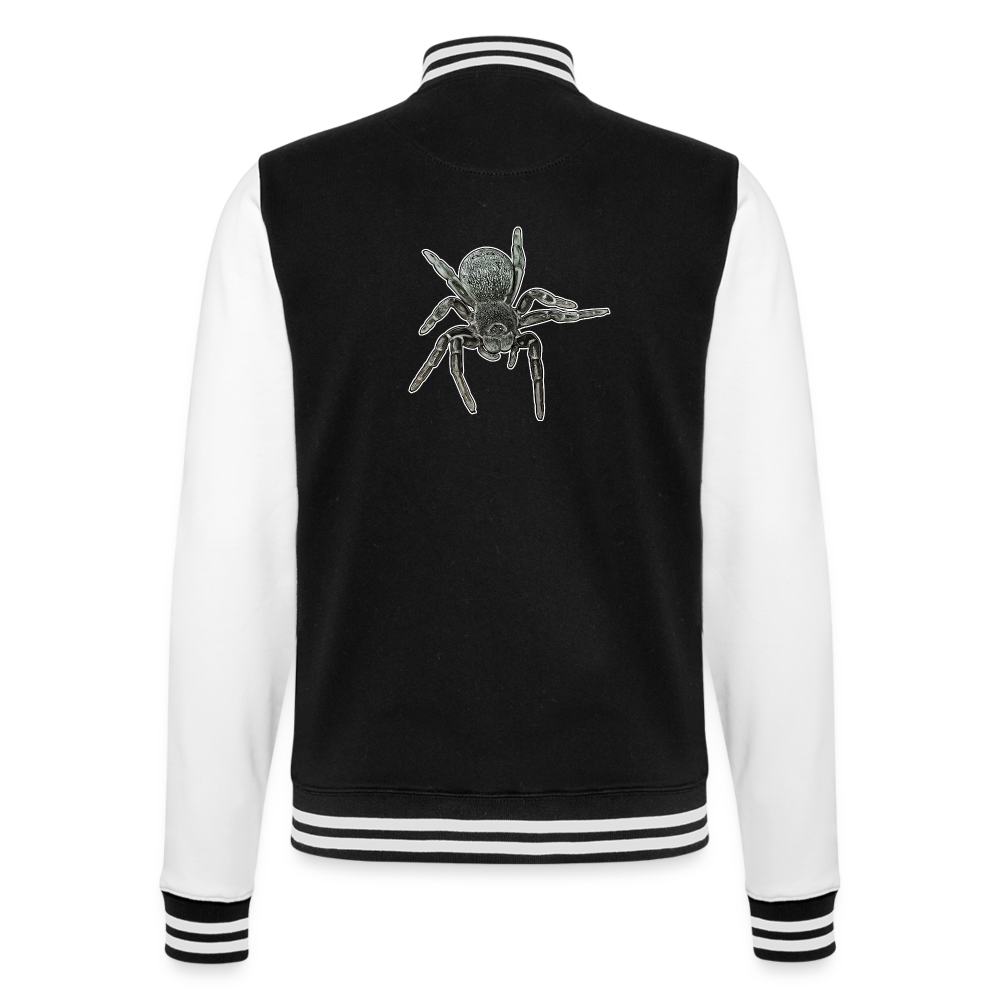 Unisex College-Sweatjacke Eresus walckenaeri - Schwarz/Weiß