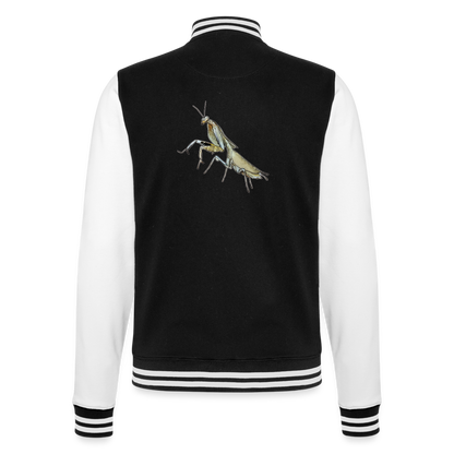 Unisex College-Sweatjacke Deroplatys truncata female - Schwarz/Weiß