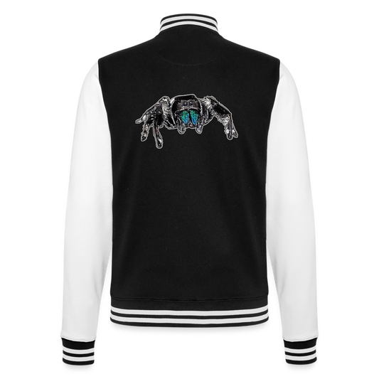 Unisex College-Sweatjacke Phidippus regius Everglades male - Schwarz/Weiß