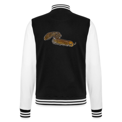 Unisex College-Sweatjacke Telodeinopus aoutii - Schwarz/Weiß