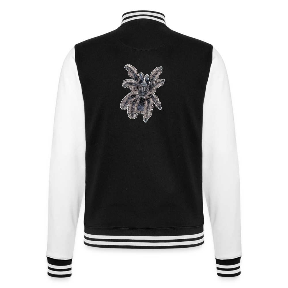 Unisex College-Sweatjacke Tliltocatl albopilosus - Schwarz/Weiß