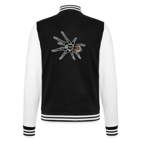 Unisex College-Sweatjacke Tliltocatl vagans - Schwarz/Weiß