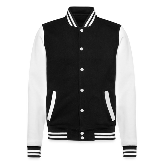 Unisex College-Sweatjacke Nhandu chromatus - Schwarz/Weiß