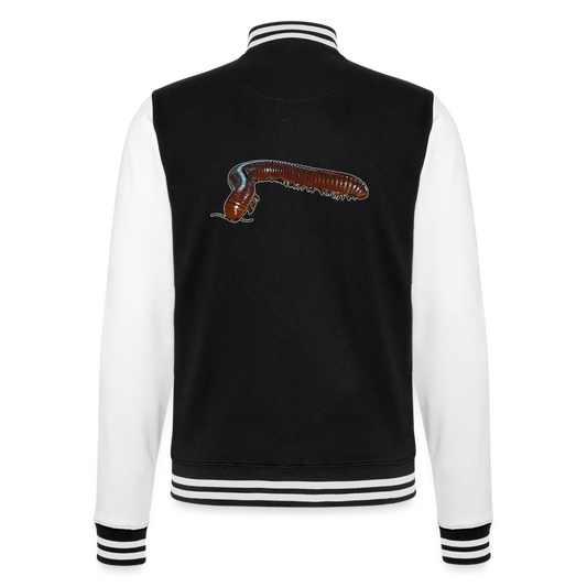 Unisex College-Sweatjacke Ophistreptus guineensis - Schwarz/Weiß