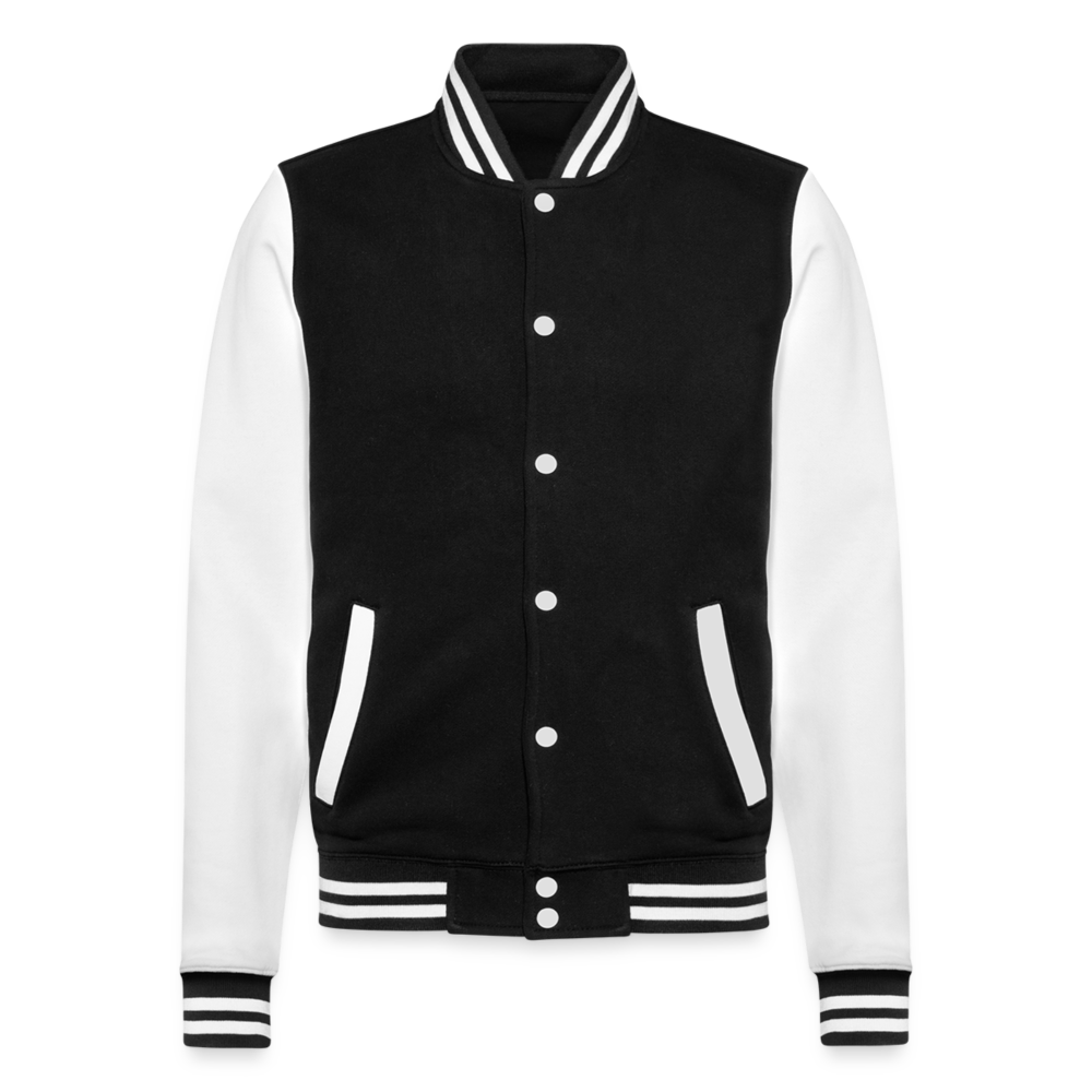 Unisex College-Sweatjacke Grammostola pulchripes - Schwarz/Weiß