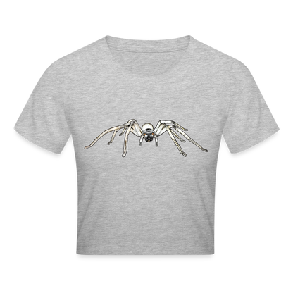 Crop T-Shirt Cerbalus negebensis - Grau meliert