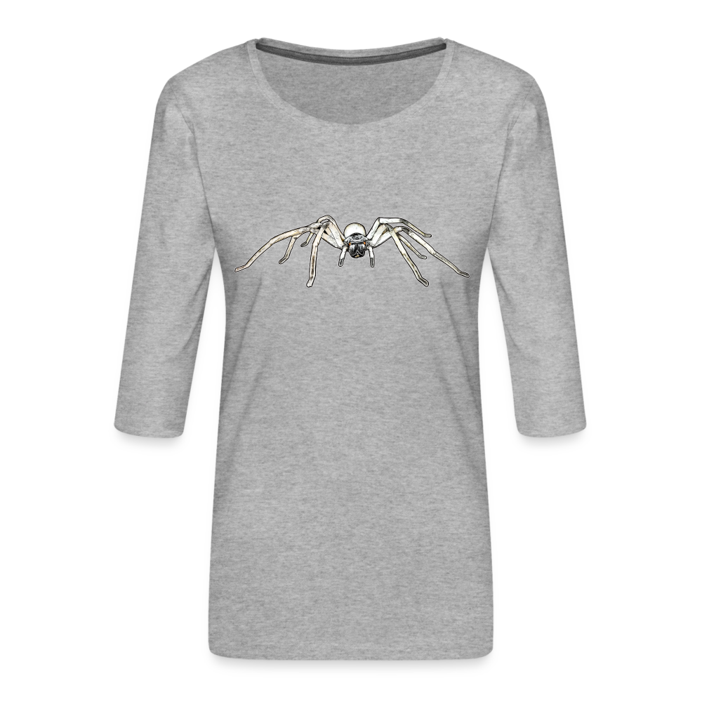 Frauen 3/4-Arm Shirt Cerbalus negebensis - Grau meliert