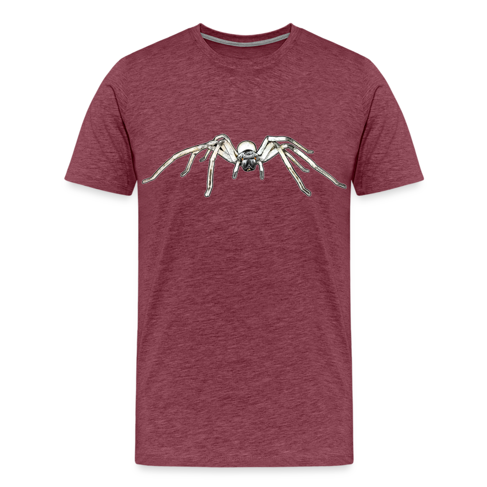 Männer Basic T-Shirt Cerbalus negebensis - Bordeauxrot meliert