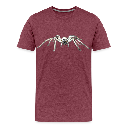 Männer Basic T-Shirt Cerbalus negebensis - Bordeauxrot meliert