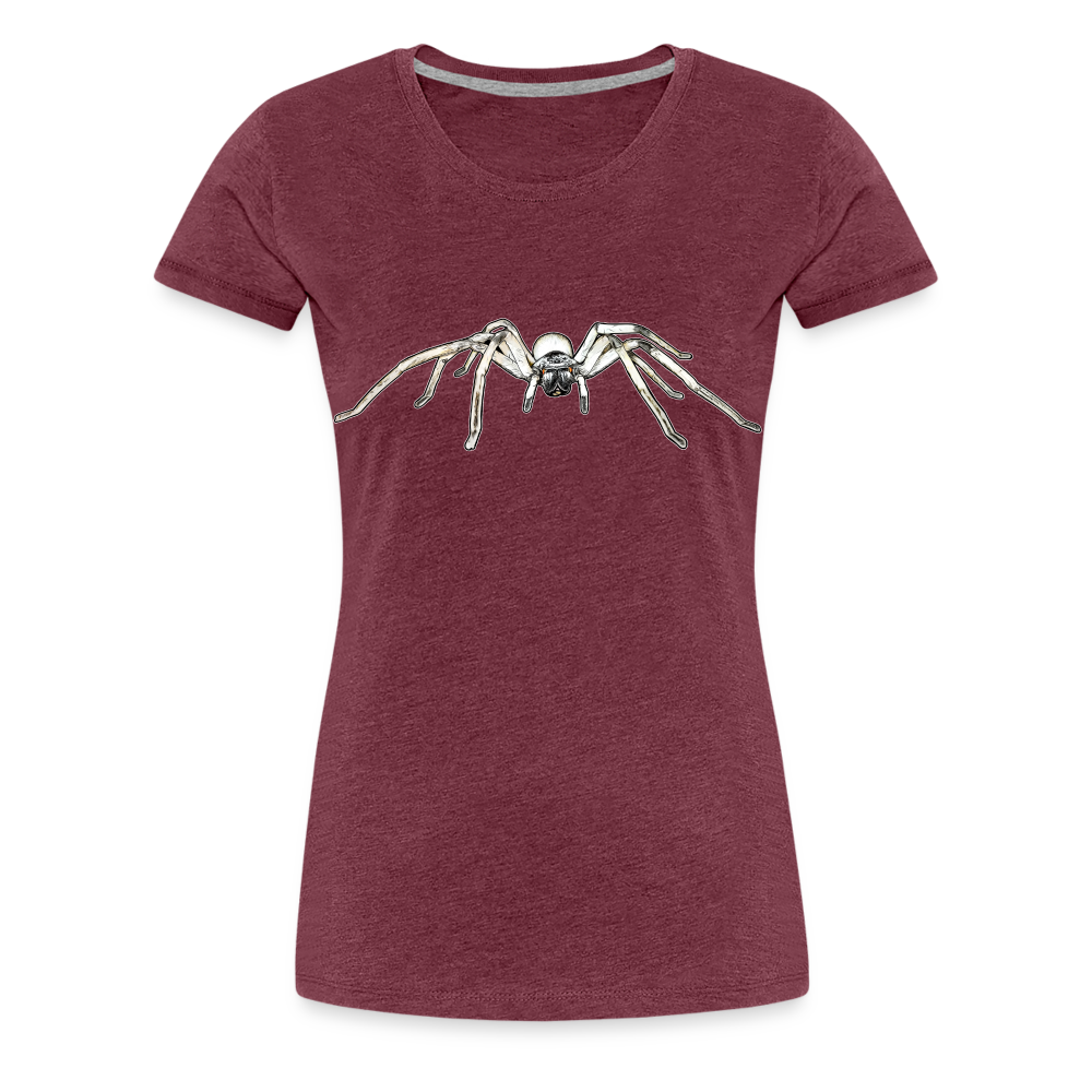Frauen Basic T-Shirt Cerbalus negebensis - Bordeauxrot meliert