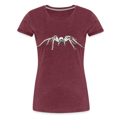 Frauen Basic T-Shirt Cerbalus negebensis - Bordeauxrot meliert