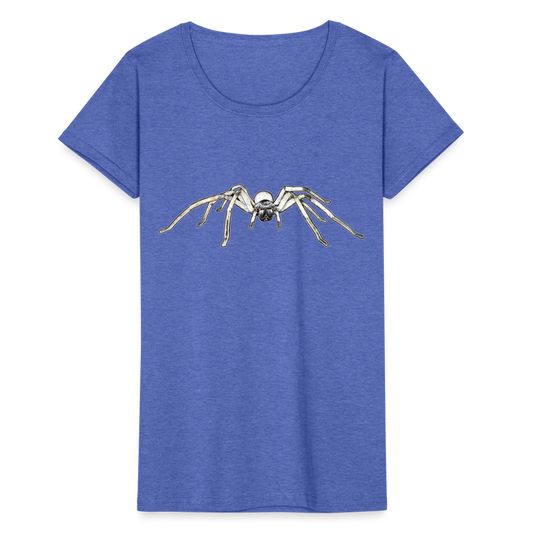 Frauen Fruit of the Loom T-Shirt Cerbalus negebensis - Blau meliert