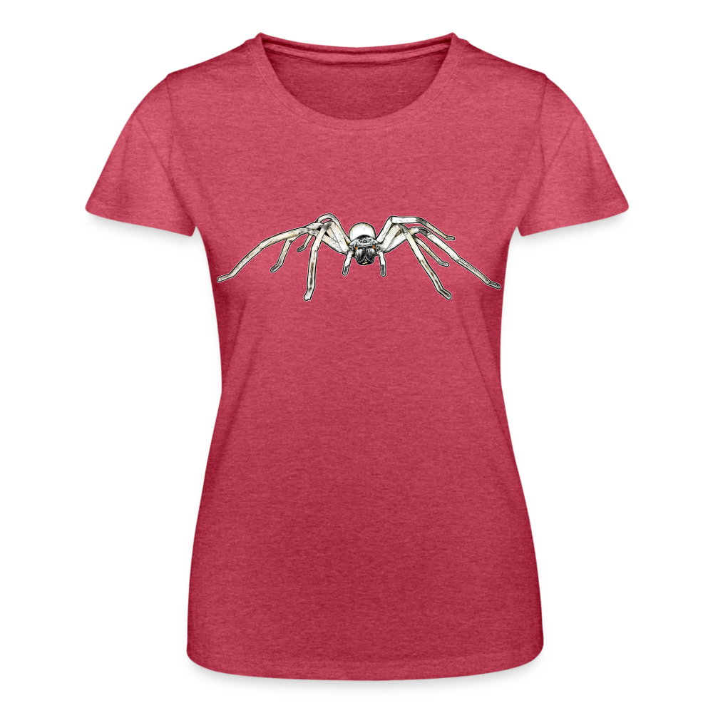 Frauen Fruit of the Loom T-Shirt Cerbalus negebensis - Rot meliert