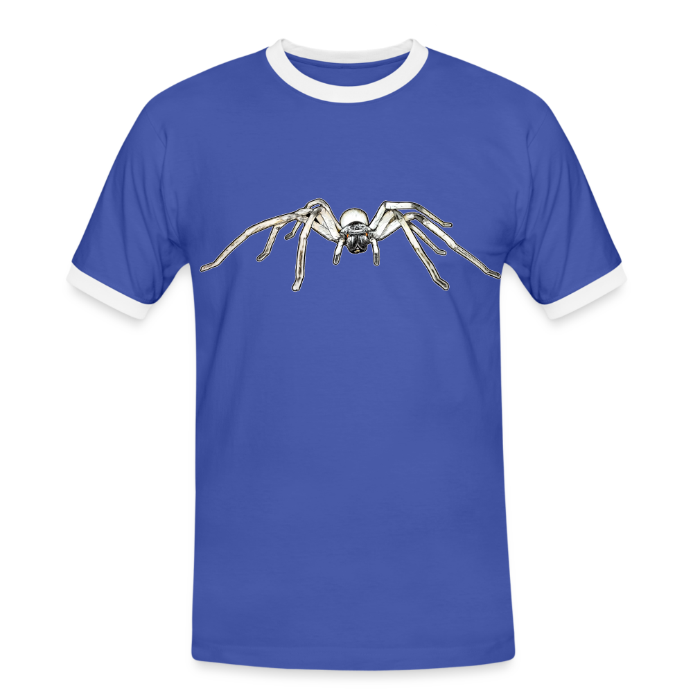 Männer Kontrast-T-Shirt Cerbalus negebensis - Blau/Weiß
