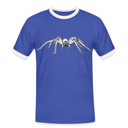 Männer Kontrast-T-Shirt Cerbalus negebensis - Blau/Weiß