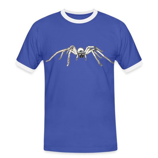 Männer Kontrast-T-Shirt Cerbalus negebensis - Blau/Weiß