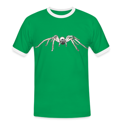 Männer Kontrast-T-Shirt Cerbalus negebensis - Kelly Green/Weiß