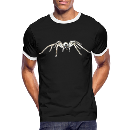 Männer Kontrast-T-Shirt Cerbalus negebensis - Schwarz/Weiß