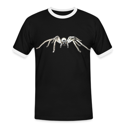 Männer Kontrast-T-Shirt Cerbalus negebensis - Schwarz/Weiß