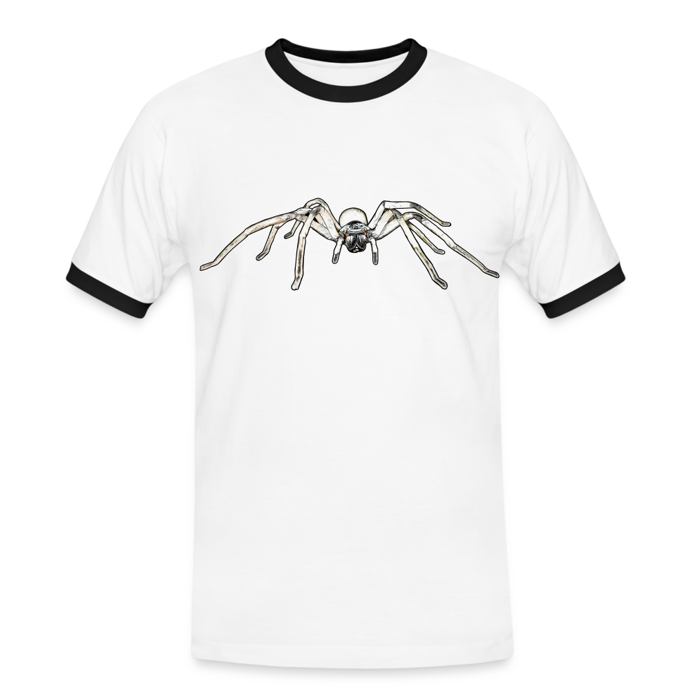 Männer Kontrast-T-Shirt Cerbalus negebensis - Weiß/Schwarz