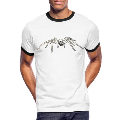Männer Kontrast-T-Shirt Cerbalus negebensis - Weiß/Schwarz