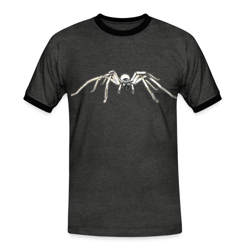 Männer Kontrast-T-Shirt Cerbalus negebensis - Anthrazit/Schwarz