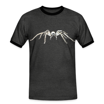 Männer Kontrast-T-Shirt Cerbalus negebensis - Anthrazit/Schwarz