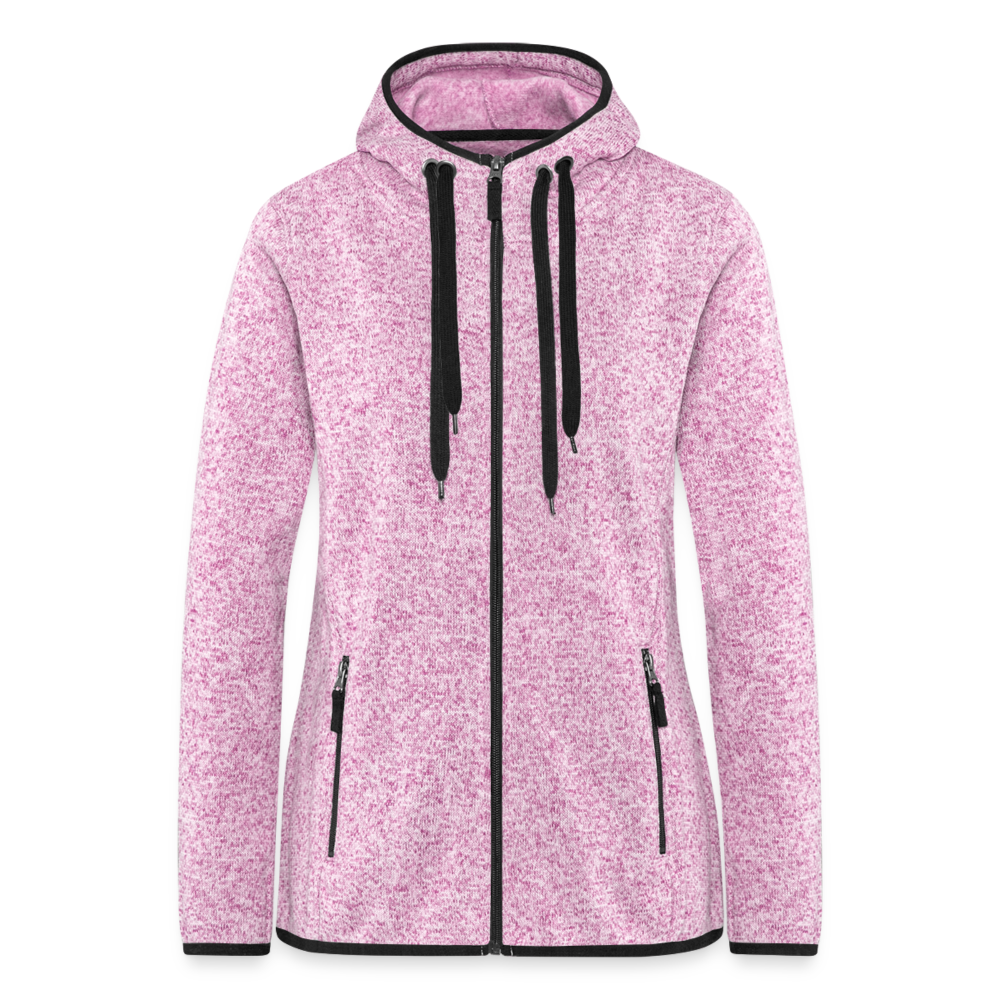 Frauen Kapuzen-Fleecejacke Cerbalus negebensis - Lila meliert