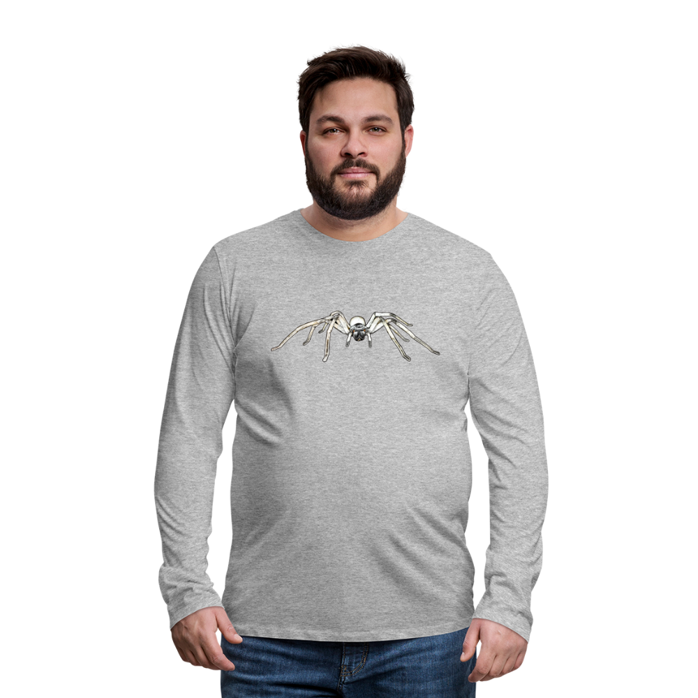 Männer Longsleeve Cerbalus negebensis - Grau meliert