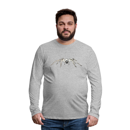 Männer Longsleeve Cerbalus negebensis - Grau meliert