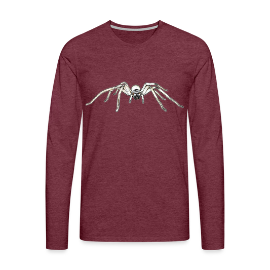 Männer Longsleeve Cerbalus negebensis - Bordeauxrot meliert