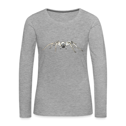 Frauen Longsleeve Cerbalus negebensis - Grau meliert