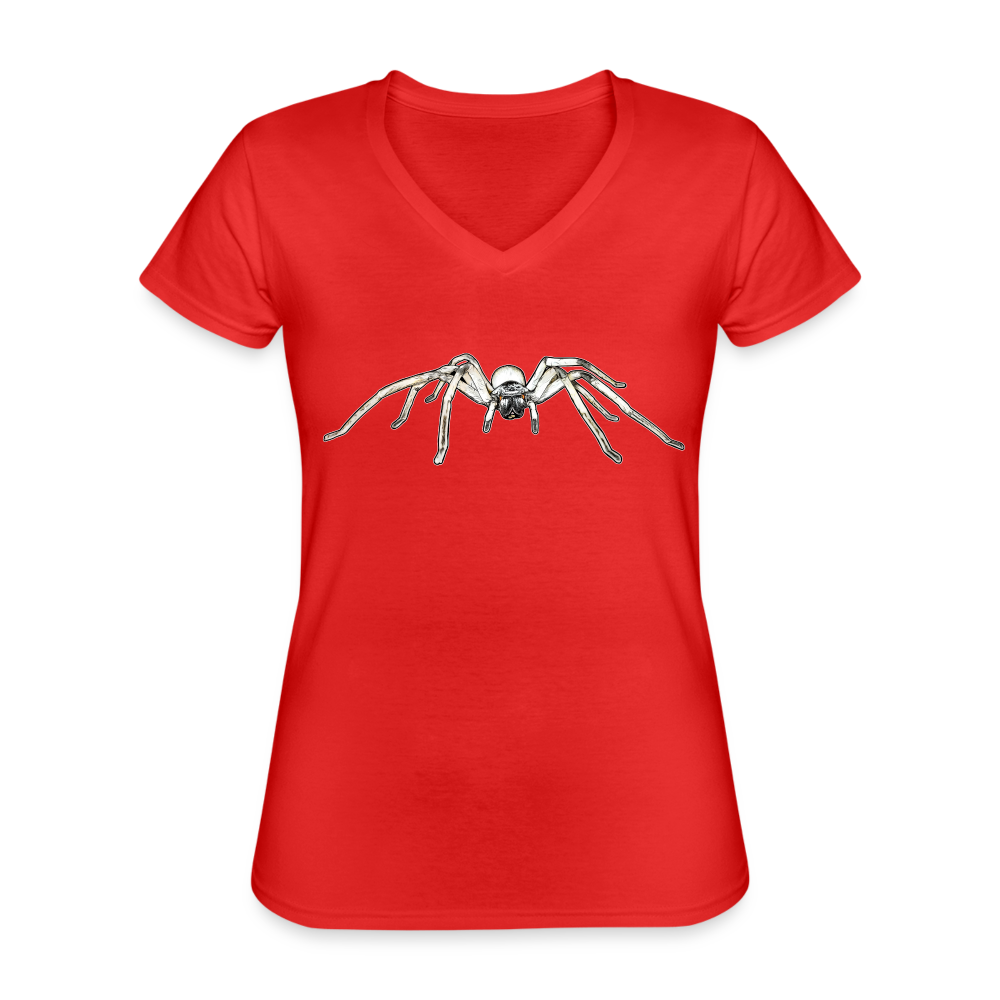 Frauen T-Shirt mit V-Ausschnitt Cerbalus negebensis - Rot