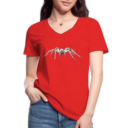 Frauen T-Shirt mit V-Ausschnitt Cerbalus negebensis - Rot