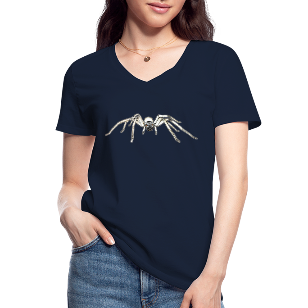 Frauen T-Shirt mit V-Ausschnitt Cerbalus negebensis - Navy