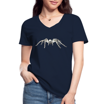 Frauen T-Shirt mit V-Ausschnitt Cerbalus negebensis - Navy