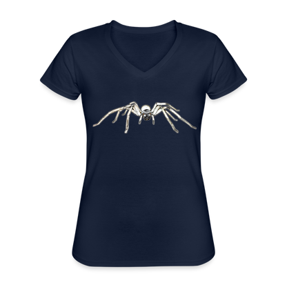 Frauen T-Shirt mit V-Ausschnitt Cerbalus negebensis - Navy