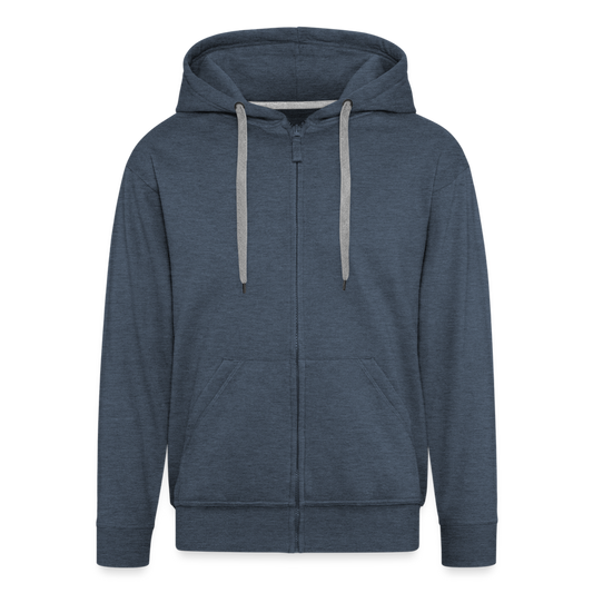 Männer Zip-Hoodie Cerbalus negebensis - Jeansblau