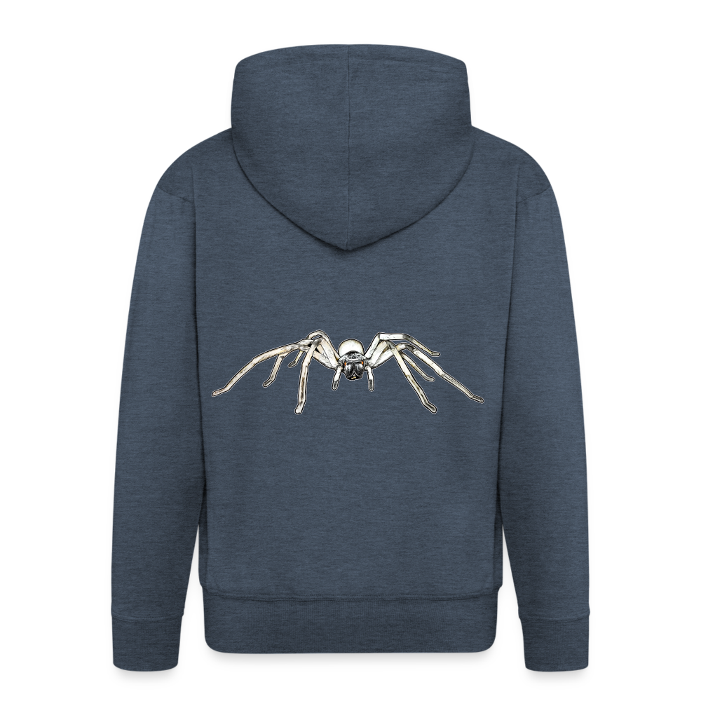 Männer Zip-Hoodie Cerbalus negebensis - Jeansblau