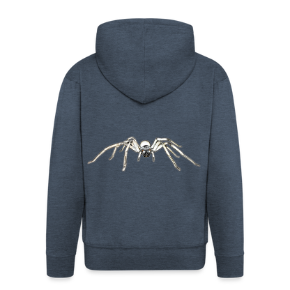 Männer Zip-Hoodie Cerbalus negebensis - Jeansblau