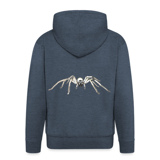 Männer Zip-Hoodie Cerbalus negebensis - Jeansblau