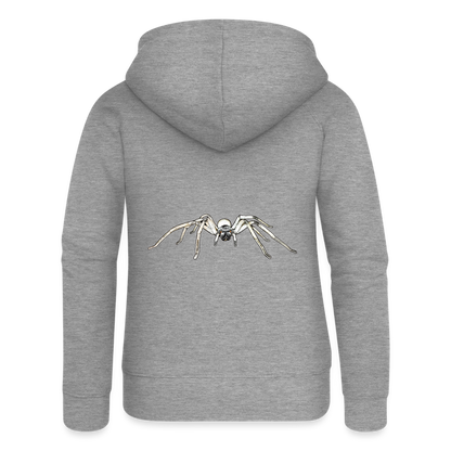 Frauen Zip-Hoodie Cerbalus negebensis - Grau meliert