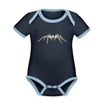 Baby Bio Kontrastbody kurz Cerbalus negebensis - Navy/Himmelblau