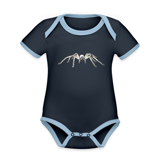 Baby Bio Kontrastbody kurz Cerbalus negebensis - Navy/Himmelblau